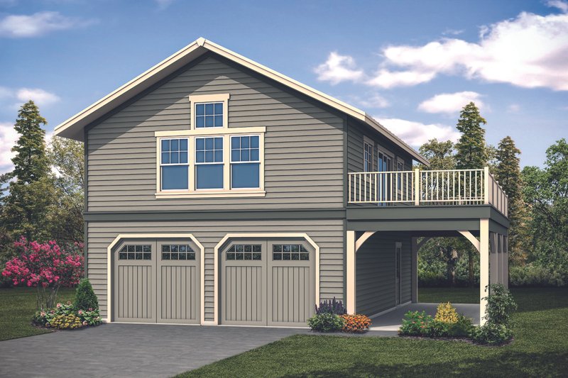 Architectural House Design - Craftsman Exterior - Front Elevation Plan #124-1133