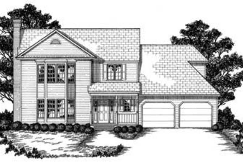 Dream House Plan - Traditional Exterior - Front Elevation Plan #36-258