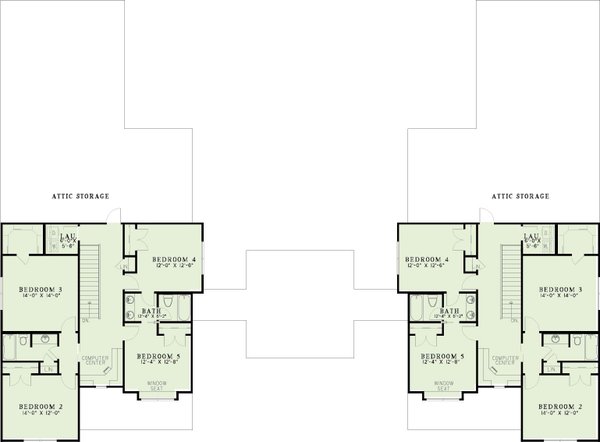 Dream House Plan - Farmhouse Floor Plan - Upper Floor Plan #17-621
