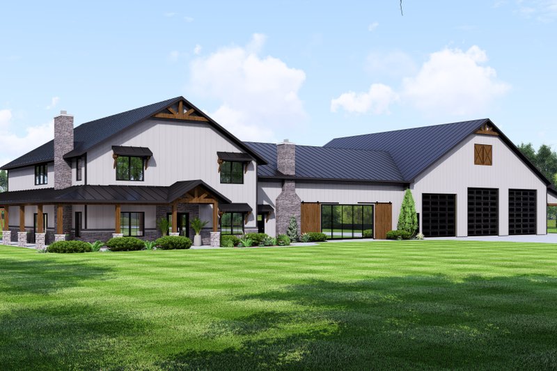 Dream House Plan - Barndominium Exterior - Front Elevation Plan #1064-303