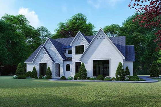 Exterior - Front Elevation 3 for Contemporary House Plan #923-125 - 3 bed, 4.5 bath