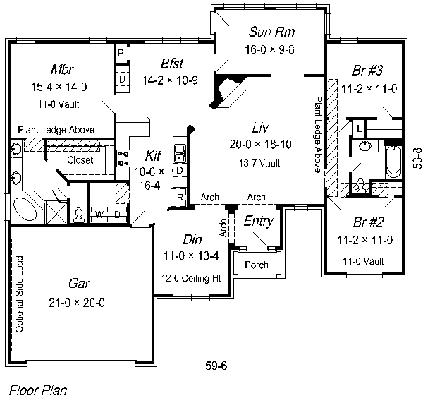 Traditional Floor Plan - Main Floor Plan #329-233