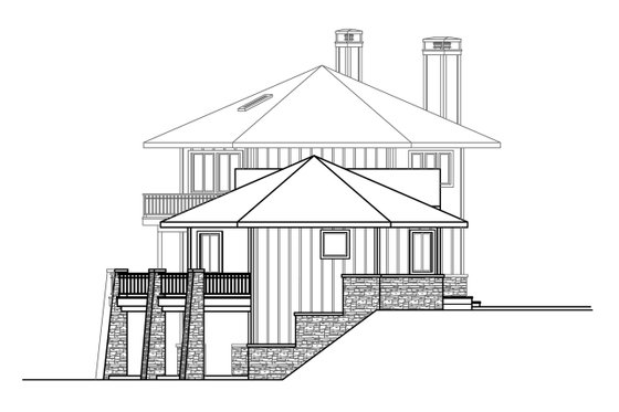 Exterior - Other Elevation for Craftsman House Plan #124-1206 - 3 bed, 4 bath