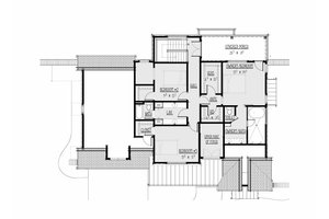 Floor Plan - Upper Floor for Farmhouse House Plan #1088-17 - 4 bed, 3 bath