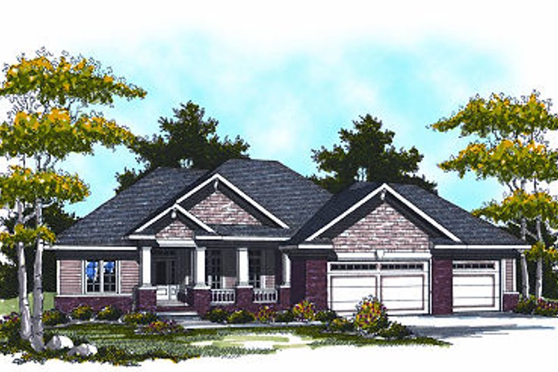 Dream House Plan - Traditional Exterior - Front Elevation Plan #70-862
