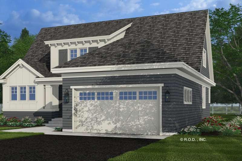 Architectural House Design - Exterior - Front Elevation 5 for Craftsman House Plan #51-1300 - 3 bed, 3.5 bath