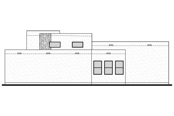 Exterior - Other Elevation 1 for Adobe / Southwestern House Plan #1073-31 - 4 bed, 2.5 bath