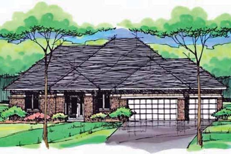 Home Plan - Country Exterior - Front Elevation Plan #51-999