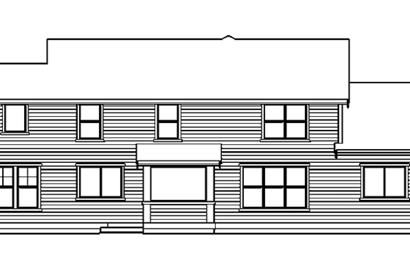 Architectural House Design - Exterior - Rear Elevation for Craftsman House Plan #132-304 - 3 bed, 2.5 bath