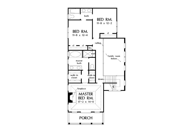 Architectural House Design - Floor Plan - Upper Floor for Country House Plan #929-518 - 3 bed, 2.5 bath