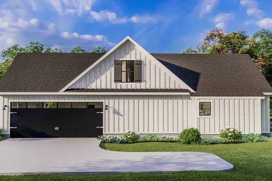 Exterior - Other Elevation 1 for Farmhouse House Plan #406-9666 - 4 bed, 2 bath
