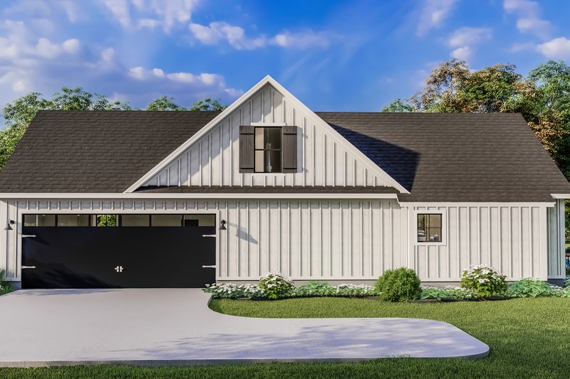 House Plan Design - Exterior - Other Elevation 1 for Farmhouse House Plan #406-9666 - 4 bed, 2 bath