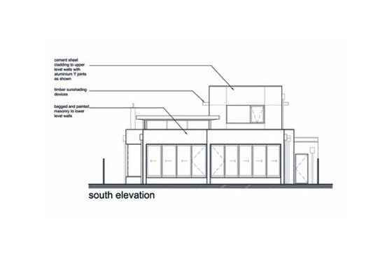 Exterior - Rear Elevation for Modern House Plan #496-7 - 3 bed, 2.5 bath