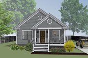 Bungalow Style House Plan - 3 Beds 2 Baths 1092 Sq/Ft Plan #79-116 