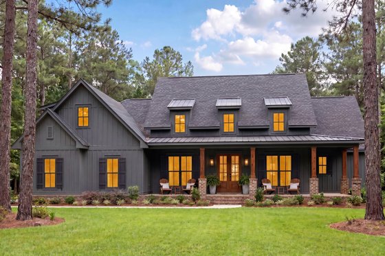 Exterior - Front Elevation 3 for Farmhouse House Plan #430-196 - 3 bed, 2.5 bath