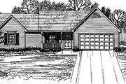 Ranch Style House Plan - 3 Beds 2 Baths 1207 Sq/Ft Plan #30-218 