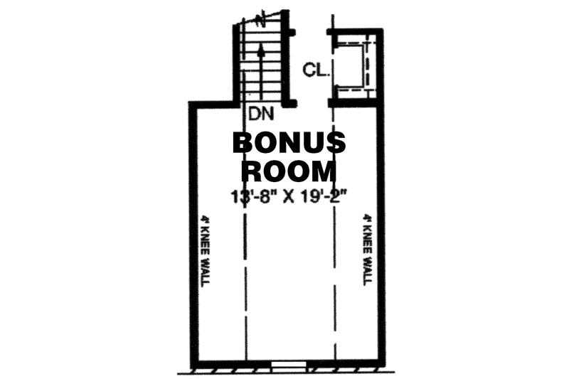 Architectural House Design - Floor Plan - Upper Floor for Country House Plan #34-262 - 3 bed, 3.5 bath