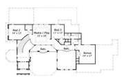 European Style House Plan - 3 Beds 2 Baths 3307 Sq/Ft Plan #411-219 