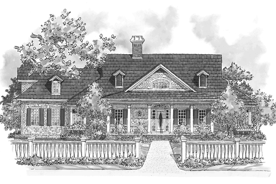 Exterior - Front Elevation 3 for Ranch House Plan #930-227 - 3 bed, 2 bath