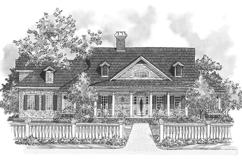 Home Plan - Exterior - Front Elevation 3 for Ranch House Plan #930-227 - 3 bed, 2 bath