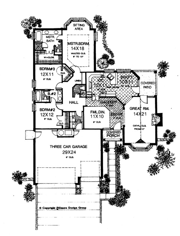 House Plan Design - Country Floor Plan - Main Floor Plan #310-1097
