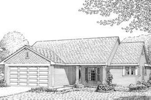 Country Exterior - Front Elevation Plan #410-260