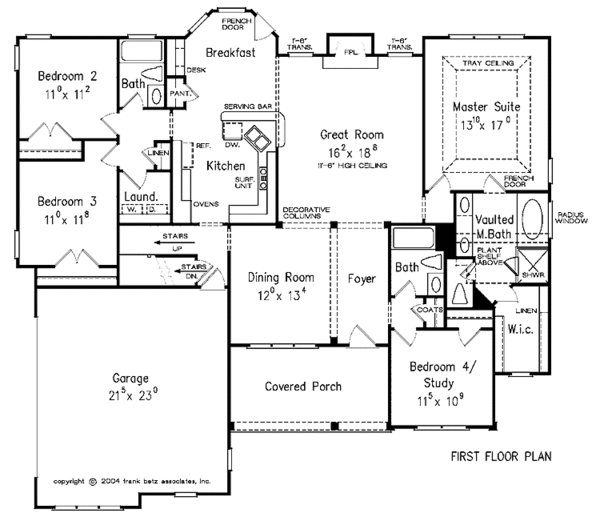 Architectural House Design - Country Floor Plan - Main Floor Plan #927-306