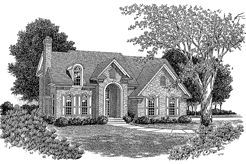 Dream House Plan - Traditional Exterior - Front Elevation Plan #453-100