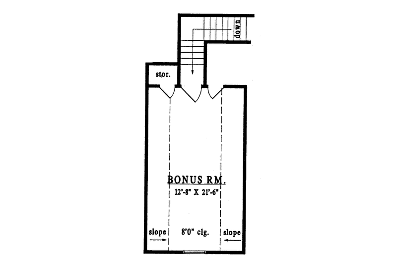 Home Plan - Floor Plan - Other Floor for Country House Plan #42-540 - 3 bed, 2 bath