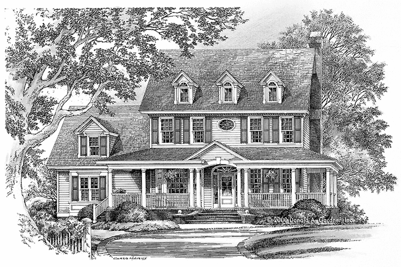Home Plan - Exterior - Front Elevation 3 for Country House Plan #929-749 - 3 bed, 2.5 bath