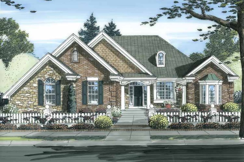 Home Plan - Cottage Exterior - Front Elevation Plan #46-826