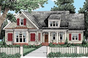 Exterior - Front Elevation 3 for Country House Plan #927-428 - 3 bed, 2 bath