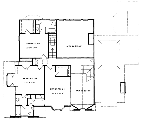 House Design - Country Floor Plan - Upper Floor Plan #429-113