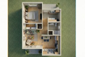 Floor Plan - Other Floor for Contemporary House Plan #1099-15 - 1 bed, 1 bath