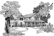 Country Style House Plan - 3 Beds 2.5 Baths 1987 Sq/Ft Plan #72-1116 Exterior 