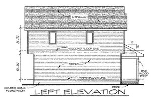 Exterior - Other Elevation for Traditional House Plan #20-2103 - 3 bed, 2.5 bath