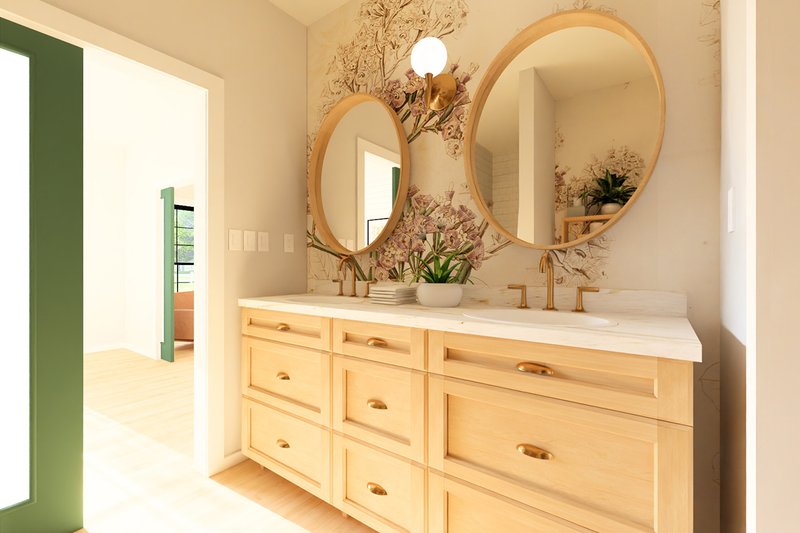 Architectural House Design - Interior - Master Bathroom for Farmhouse House Plan #126-256 - 3 bed, 2 bath