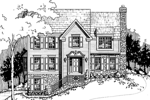 House Plan Design - European Exterior - Front Elevation Plan #953-81