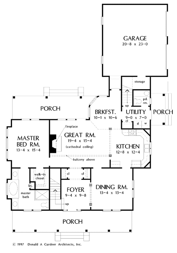 Dream House Plan - Country Floor Plan - Main Floor Plan #929-360