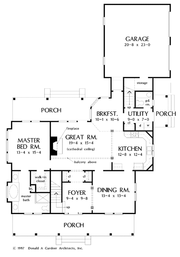 House Plan Design - Country Floor Plan - Main Floor Plan #929-360