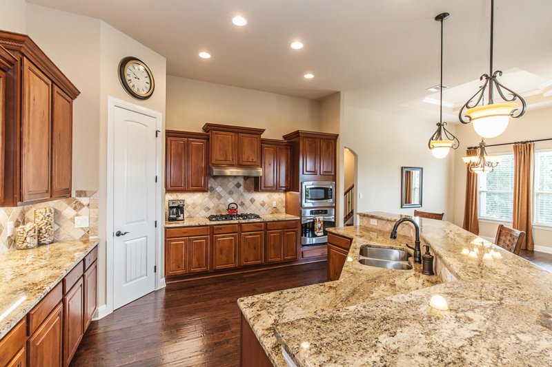 Architectural House Design - Interior - Kitchen 1 for European House Plan #80-200 - 4 bed, 4 bath