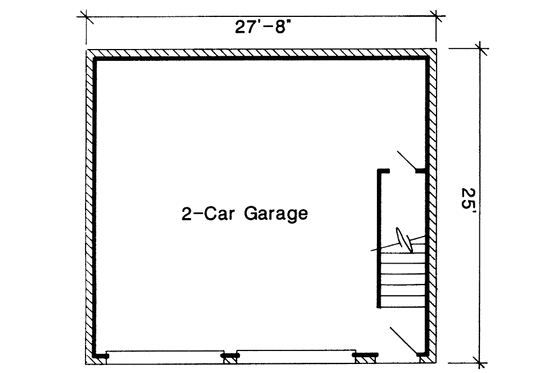 Floor Plan - Main Floor for Country House Plan #410-3572 - 1 bed, 1 bath