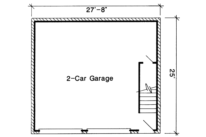 Home Plan - Floor Plan - Main Floor for Country House Plan #410-3572 - 1 bed, 1 bath