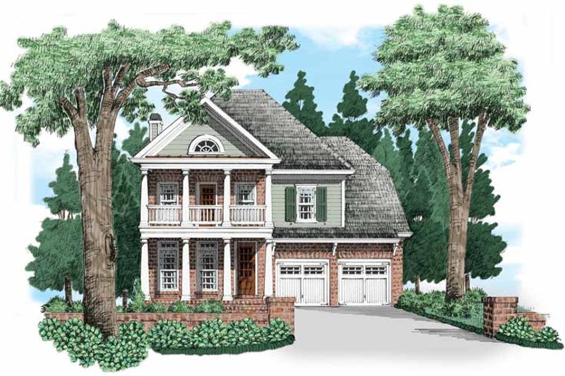 Dream House Plan - Traditional Exterior - Front Elevation Plan #927-656