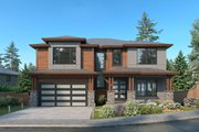 Contemporary Style House Plan - 4 Beds 3 Baths 3051 Sq/Ft Plan #1066-130 