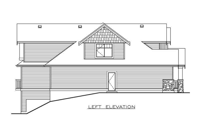 Architectural House Design - Exterior - Other Elevation for Craftsman House Plan #1100-157 - 3 bed, 2.5 bath
