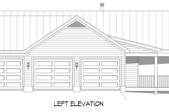 Exterior - Other Elevation for Southern House Plan #932-900 - 2 bed, 2 bath