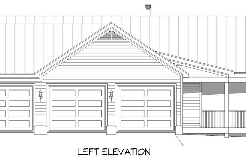 Home Plan - Exterior - Other Elevation for Southern House Plan #932-900 - 2 bed, 2 bath