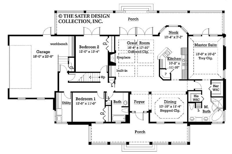 Home Plan - Floor Plan - Main Floor for Ranch House Plan #930-227 - 3 bed, 2 bath