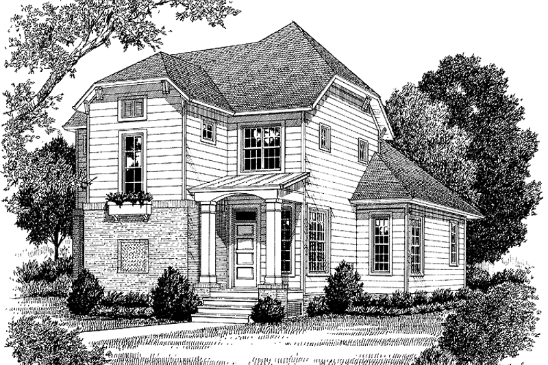 Architectural House Design - Craftsman Exterior - Front Elevation Plan #453-320